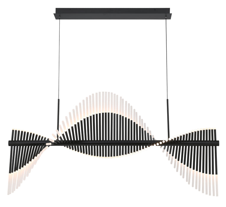 Eurofase 47126-022 Voltik 59" Matte Black LED Chandelier