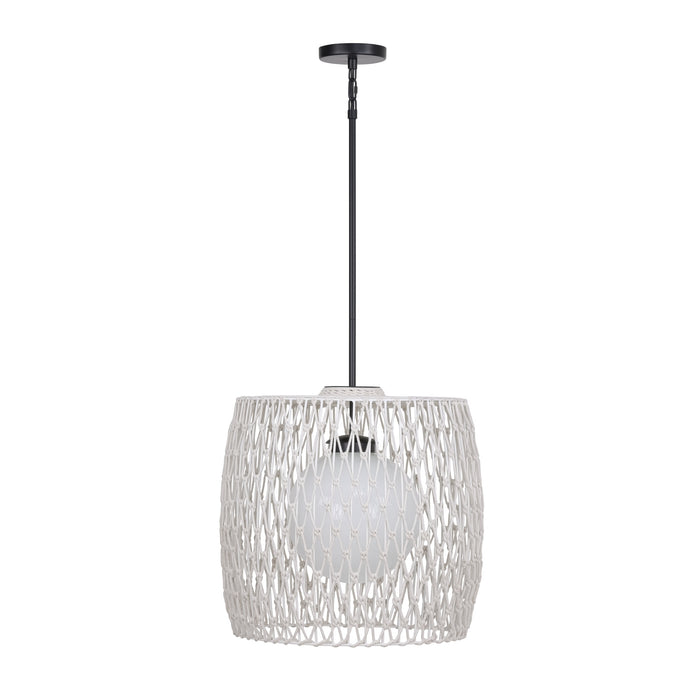 Eurofase 46635-013 Lara 22" Matte Black Pendant Light