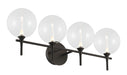Eurofase 48918-015 Iissa 4-Light Matte Black LED Vanity Light