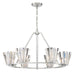 Eurofase 38866-012 Ricca 38" Chrome Chandelier