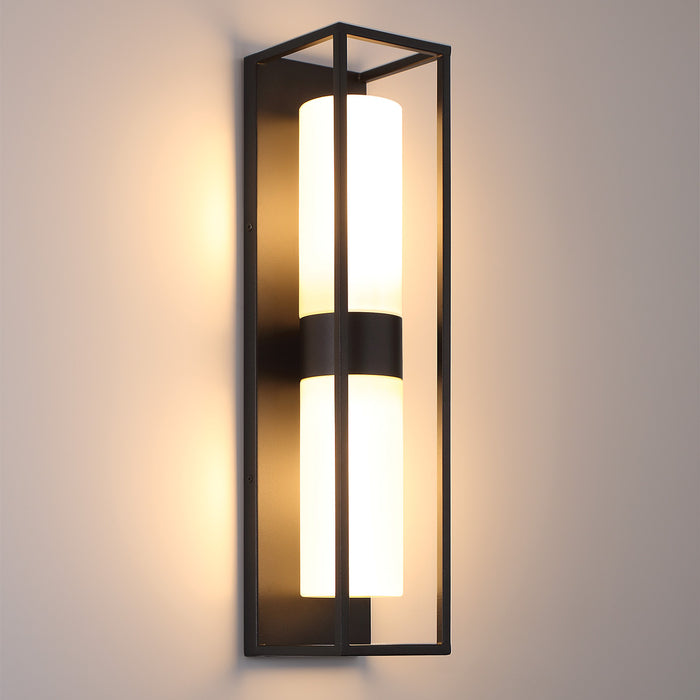 Eurofase 41966-013 Ren 23" Powder Coat Black Outdoor Wall Light