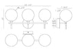 Eurofase 48914-017 Iissa 3-Light Satin Nickel LED Vanity Light