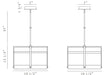 Eurofase 44256-012 Tye 20" Matte Black LED Chandelier