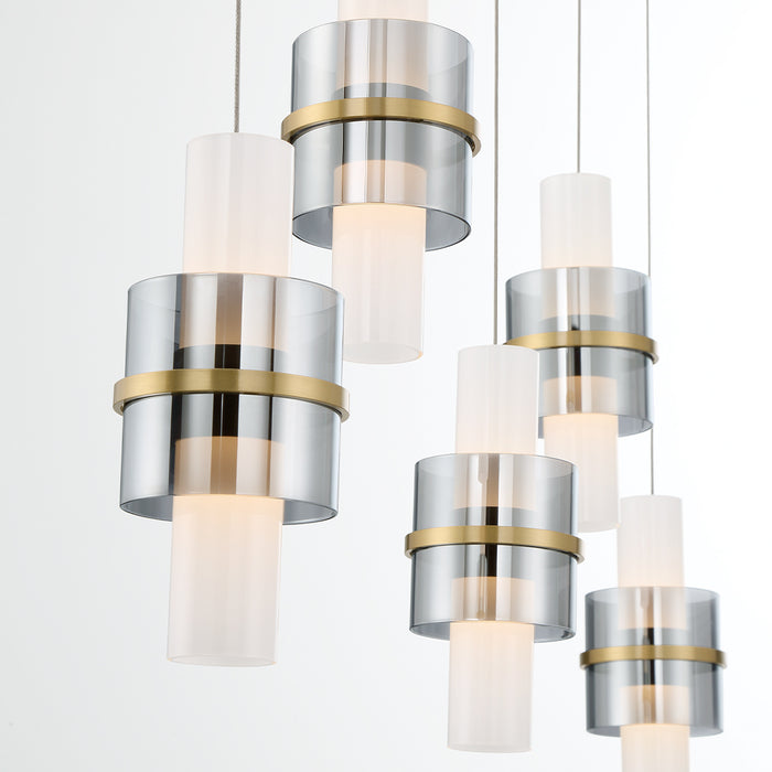 Eurofase 45595-011 Rola 42" Gold LED Chandelier