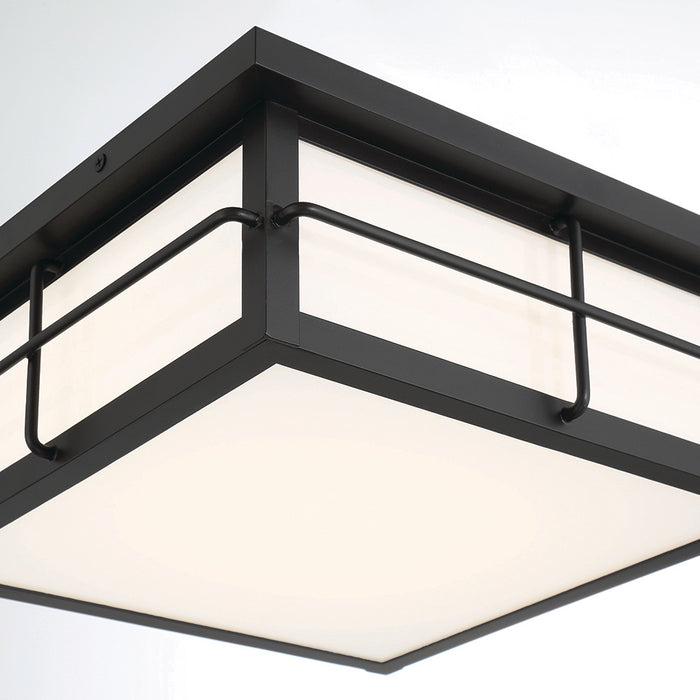 Eurofase 44270-018 Bensa 13" Matte Black LED Outdoor Ceiling Light