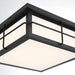 Eurofase 44270-018 Bensa 13" Matte Black LED Outdoor Ceiling Light