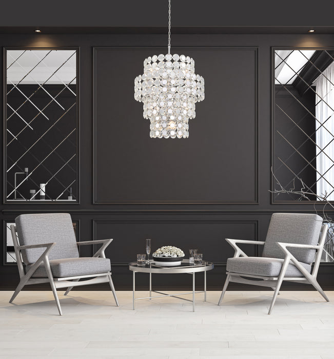 Eurofase 44289-010 Perrene 45" Chrome Chandelier
