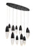 Eurofase 43861-024 Ecrou 44" Matte Black LED Chandelier