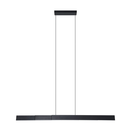 Chandelier Thesis 207773A Falsetto 40–73 inch 3 light Textured Black 3CCT LED Expandable Linear Chandelier THESIS