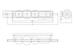 Eurofase 50051-038 Lucent 40" Gold LED Vanity Light