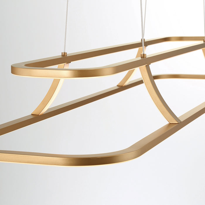 Eurofase 43877-027 Cadoux 44" Matte Gold LED Chandelier