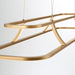 Eurofase 43877-027 Cadoux 44" Matte Gold LED Chandelier