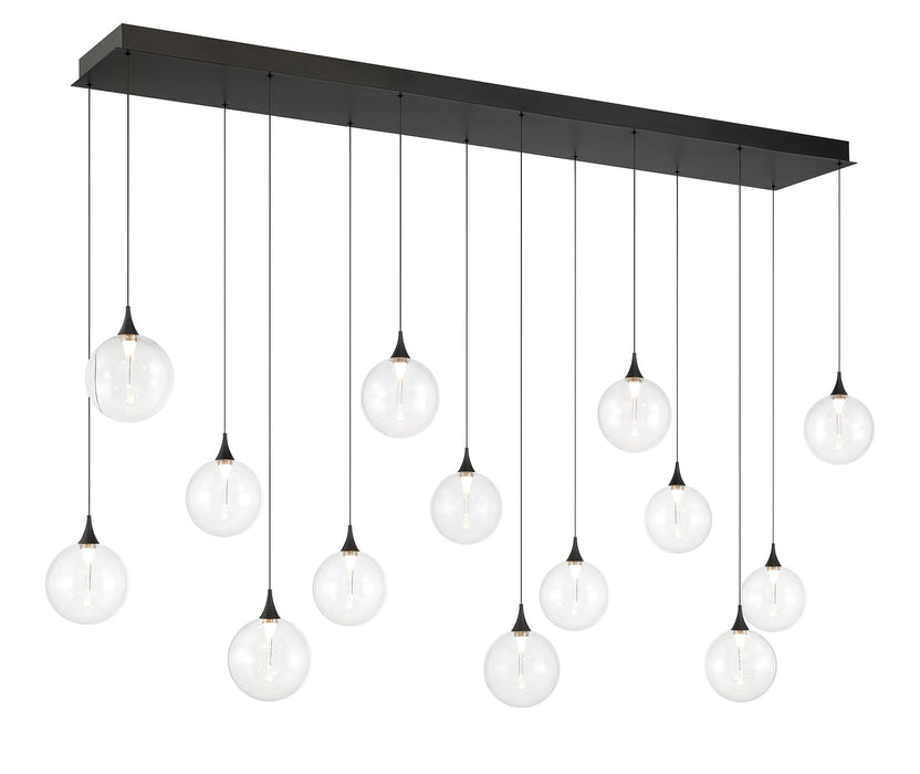 Eurofase 48939-010 Iissa 72" Matte Black LED Chandelier