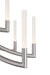 Eurofase 49012-026 Olette 42" Brushed Nickel LED Chandelier