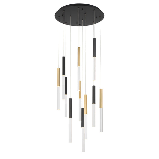 Eurofase 46477-033 Benicio 22" Gold-Black Mix LED Chandelier