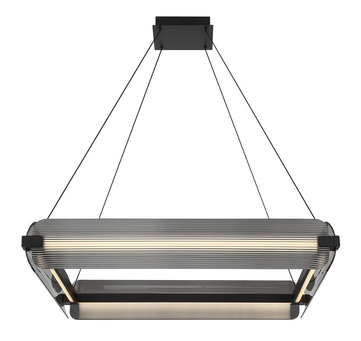 Eurofase 50052-011 Neoness 34" Matte Black LED Chandelier