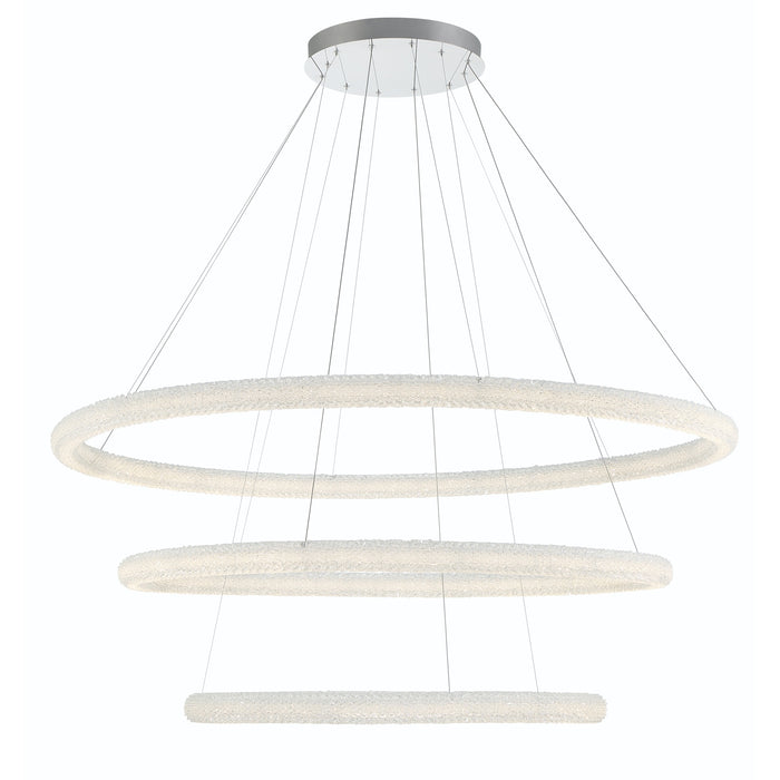 Eurofase 43927-012 Sassi 60" Chrome LED Chandelier