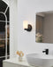 Vanity Light Thesis 207024A Bedminster 5 inch 1 light Matte Black Vanity Light with Etched Opal Ribbed Glass Shade THESIS