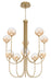 Eurofase 48925-036 Iissa 40" Gold LED Chandelier