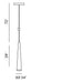 Eurofase 20445-027 Sliver 24" Polished Nickel LED Pendant Light