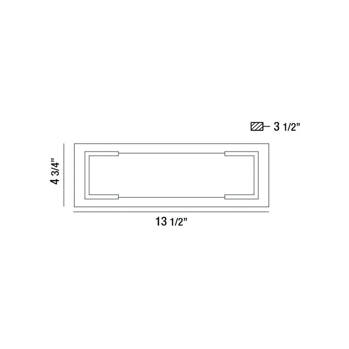 Eurofase 37073-015 Thornhill 13.5" Powder Coat Black LED Wall Sconce