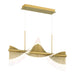 Eurofase 47125-018 Voltik 40" Matte Gold LED Chandelier