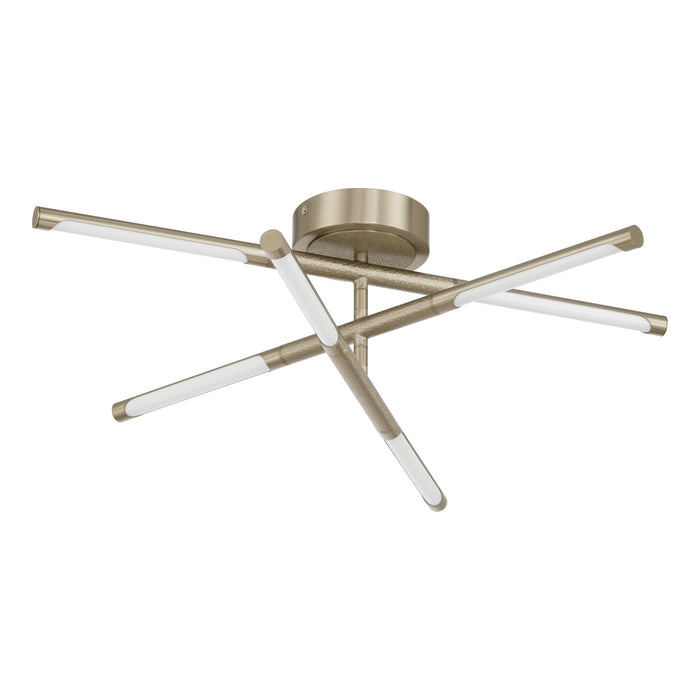 Chandelier Thesis 207279A Overture 24 inch 6 light Champagne Gold 5CCT LED Chandelier THESIS