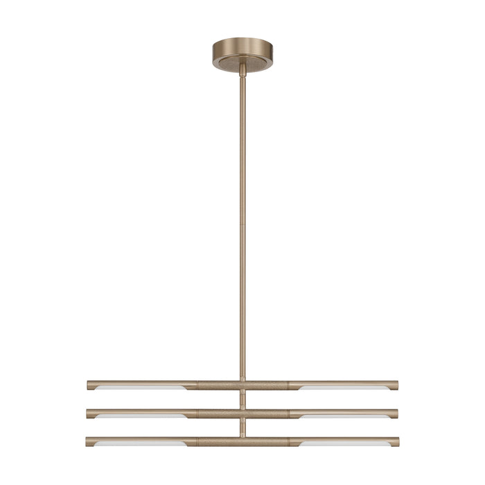 Chandelier Thesis 207279A Overture 24 inch 6 light Champagne Gold 5CCT LED Chandelier THESIS