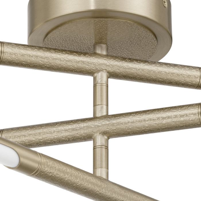 Chandelier Thesis 207279A Overture 24 inch 6 light Champagne Gold 5CCT LED Chandelier THESIS