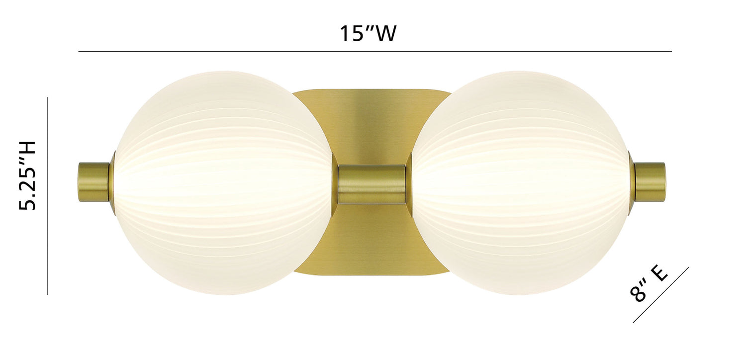 Eurofase 47192-010 Palmas 15" Gold LED Vanity Light