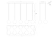 Eurofase 48932-028 Iissa 47" Gold LED Chandelier