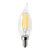 LED Filament Bulbs Halco - CA10CL4ANT/830/LED2 - LED Chandelier (CA10) Filament Clear (E12) 120V 350L Dimm Halco Lighting Technologies