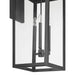 Exterior Wall Sconce Thesis 207744A Hillside 31 inch 3 light Textured Black Exterior Wall Sconce with Clear Glass THESIS