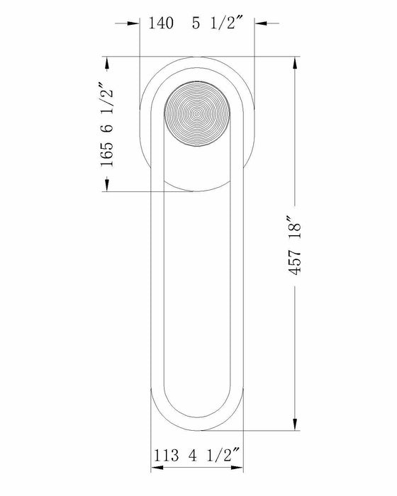 Eurofase 49260-014 Swing 18" Matte Black LED Outdoor Wall Light