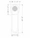 Eurofase 49260-014 Swing 18" Matte Black LED Outdoor Wall Light