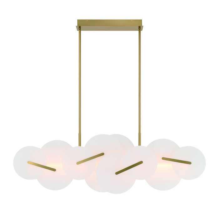 Eurofase 47210-011 Nuvola 56" Gold LED Chandelier