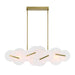 Eurofase 47210-011 Nuvola 56" Gold LED Chandelier