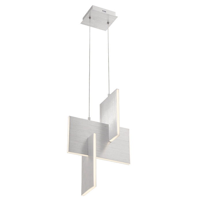 Eurofase 37347-035 Coburg 23" Anodized Silver LED Pendant Light