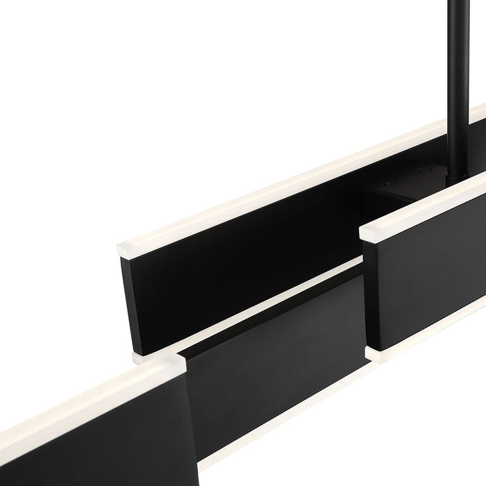 Eurofase 37064-013 Cameno 45" Matte Black LED Chandelier