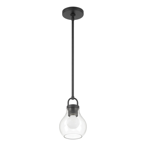 Pendant Light Thesis 207643A Mansfield 6 inch 1 light Matte Black Pendant Light with Clear Glass Shade THESIS
