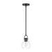Pendant Light Thesis 207643A Mansfield 6 inch 1 light Matte Black Pendant Light with Clear Glass Shade THESIS