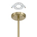 Chandelier Thesis 207258A Dahlia 28 inch 8 light Brass Chandelier with Opal Glass Shades THESIS