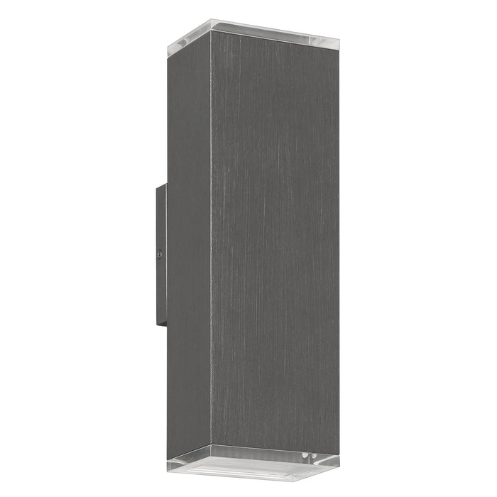 Exterior Wall Sconce Thesis 207736A Jasper 14 inch 2 light Graphite LED Exterior Wall Sconce THESIS