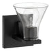 Vanity Light Thesis 207661A Gilford 5 inch 1 light Matte Black Vanity Light with Clear Glass Shade THESIS