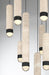 Eurofase 50130-016 Cambre 22" Matte Black LED Chandelier