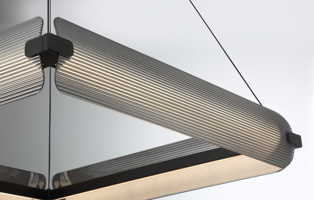Eurofase 50052-011 Neoness 34" Matte Black LED Chandelier