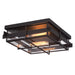 Eurofase 28055-013 Muller 14" Matte Black Outdoor Ceiling Light