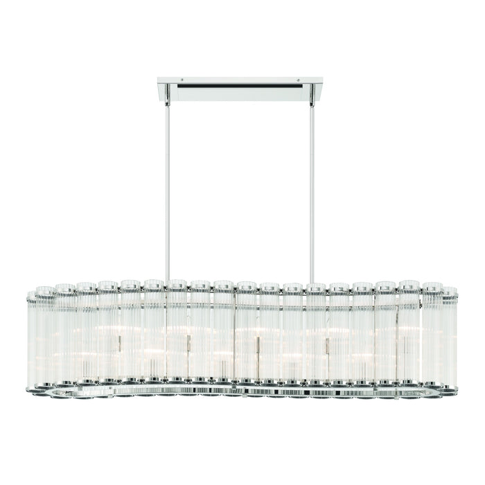 Eurofase 47240-025 Glasbury 52" Polished Nickel Chandelier