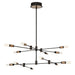 Eurofase 37051-013 Albany 41" Brass-Black Mix LED Chandelier