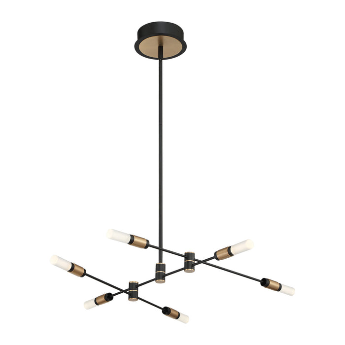 Eurofase 37050-016 Albany 32" Brass-Black Mix LED Chandelier
